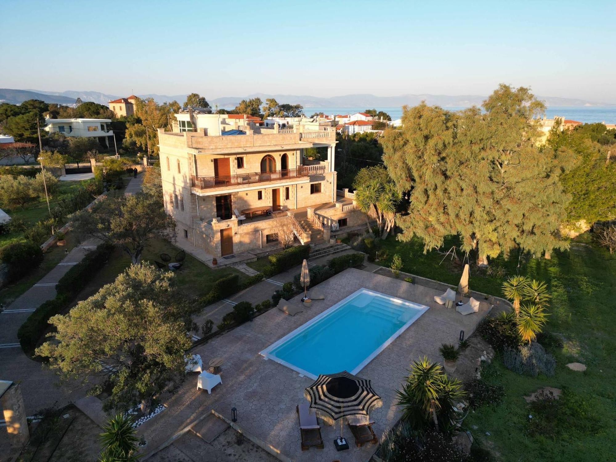 Seaside "Stone & Light Villa Ii" Close To Aegina City Khloi Eksteriør billede
